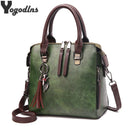 Bolsa Boston Feminina Yogodlns com Tassel