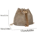 Mini Bolsa Bucket Feminina Glam