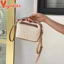 Bolsa Bucket de Palha Boho Summer