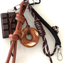 Chaveiro Pretzel & Chocolate | Pingente Decorativo para Bolsas e Chaves
