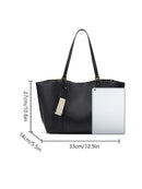 Bolsa Tote Feminina Minimalista em Couro PU