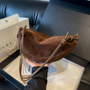 Bolsa Hobo Feminina Soft Suede Elegance