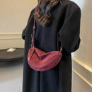 Bolsa Hobo Feminina Soft Suede Elegance