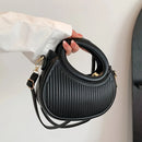 Bolsa Shell Feminina Elegance com Textura Listrada