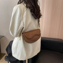 Bolsa Saddle Feminina Vintage Yogodlns com Alça Larga