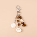 Chaveiro Charm Estrela-do-Mar e Conchas