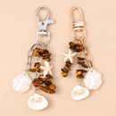 Chaveiro Charm Estrela-do-Mar e Conchas