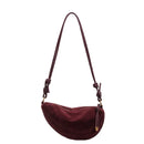Bolsa Hobo Feminina Soft Suede Elegance