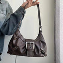Bolsa Vintage de Ombro em Couro PU | Design Retrô