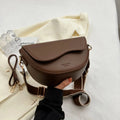Bolsa Saddle Feminina Vintage Yogodlns com Alça Larga