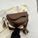 Bolsa Saddle Feminina Vintage Yogodlns com Alça Larga