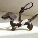 Chaveiro decorativo Cachorro Dachshund em Couro PU