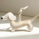 Chaveiro decorativo Cachorro Dachshund em Couro PU