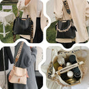Bolsa Bucket Feminina Premium com Corrente e Lenço