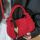 Bolsa Feminina Suede Square