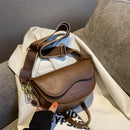 Bolsa Saddle Feminina Vintage Yogodlns com Alça Larga