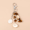 Chaveiro Charm Estrela-do-Mar e Conchas