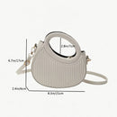 Bolsa Shell Feminina Elegance com Textura Listrada