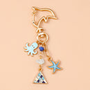 Chaveiro Charm Estrela-do-Mar e Conchas