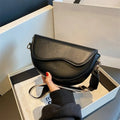 Bolsa Saddle Feminina Vintage Yogodlns com Alça Larga