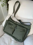Bolsa Unissex Nylon Multi Bolsos Casual