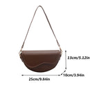 Bolsa Saddle Feminina Vintage Yogodlns com Alça Larga