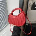Bolsa Shell Feminina Elegance com Textura Listrada
