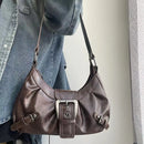 Bolsa Vintage de Ombro em Couro PU | Design Retrô