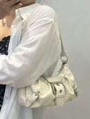 Bolsa Vintage de Ombro em Couro PU | Design Retrô