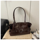 Bolsa Tote Feminina Grande em Couro PU