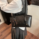 Bolsa Feminina de Ombro Retrô em Couro PU