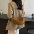 Bolsa Hobo Feminina Soft Suede Elegance