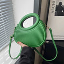Bolsa Shell Feminina Elegance com Textura Listrada