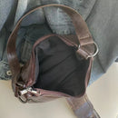 Bolsa Vintage de Ombro em Couro PU | Design Retrô